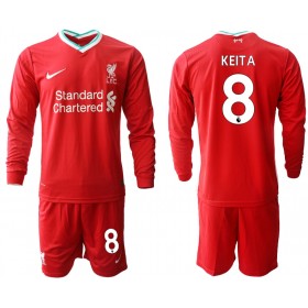 Camisolas de futebol Liverpool Naby Keita 8 Criança Equipamento Principal 2020/21 Manga Comprida